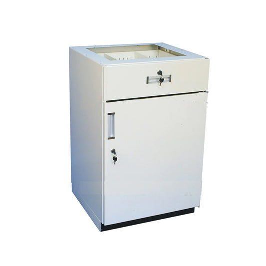 PHARMACY FIXTURE METAL UNDERCOUNTER CLOSED STORAGE UNIT