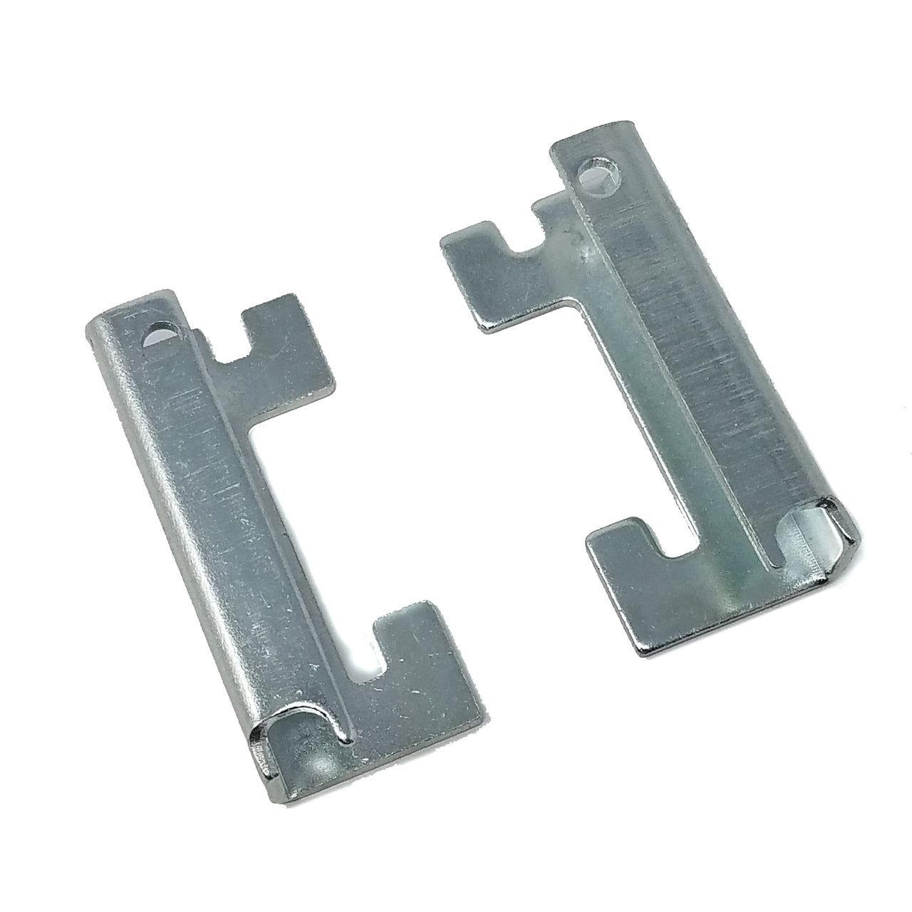 GONDOLA ACCESSORIES OPEN END BASKET CLIP IN CHROME - PAIR OF LEFT AND RIGHT