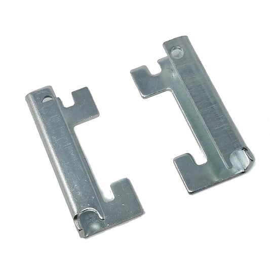 GONDOLA ACCESSORIES OPEN END BASKET CLIP IN CHROME - PAIR OF LEFT AND RIGHT